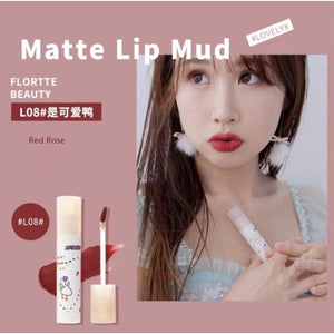 FLORTTE Quak! Matte Lip Mud Flortte Lipstick 花洛莉亚鸭鸭唇泥 显色持久滋润唇膏口红唇釉