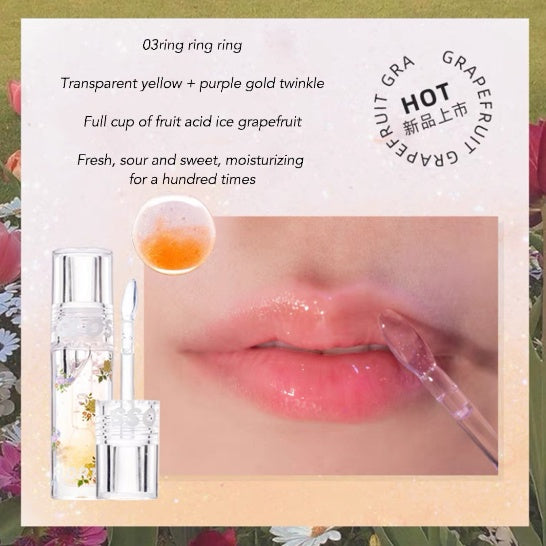 FLORTTE I Love You Jelly Lip Care Oil Flortte花落莉亚爱老虎油果冻护唇油