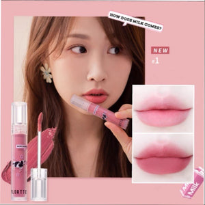 FLORTTE "Do You Drink Milk Today?" Airy Lip Mud  Flortte Airy Liquid Lipstick 花洛利亚Flortte “今天你喝牛奶了吗？”轻盈唇釉 空气唇釉