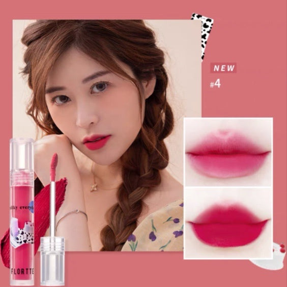 FLORTTE "Do You Drink Milk Today?" Airy Lip Mud  Flortte Airy Liquid Lipstick 花洛利亚Flortte “今天你喝牛奶了吗？”轻盈唇釉 空气唇釉