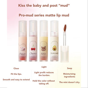 FLORTTE Baby Kiss Me More Lip Mud Flortte 花落莉亚亲亲泥系列哑光唇泥