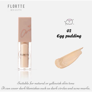 FLORTTE Little Pudding Liquid Concealer 花洛利亚 Flortte 小布丁遮瑕液