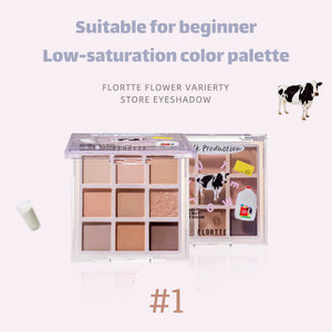 FLORTTE Flower Convenience Store Eyeshadow Palette Flortte 花落利亚花花杂货铺眼影盘