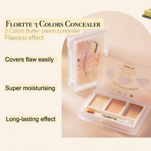 FLORTTE Cute Song Concealer Palette Flortte 花洛莉亚可爱颂系列3色遮瑕膏