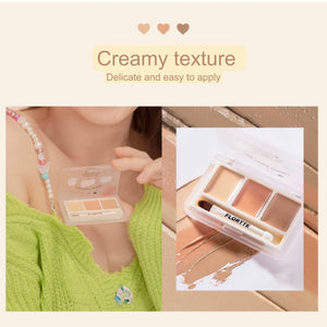 FLORTTE Cute Song Concealer Palette Flortte 花洛莉亚可爱颂系列3色遮瑕膏