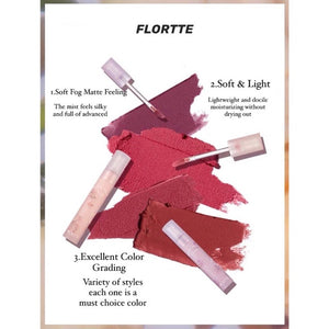 FLORTTE Nice To Meet Chu Matte Lip Mud Flortte 初吻系列初吻霜哑光唇泥