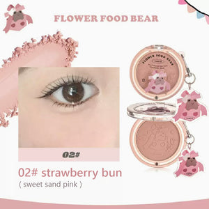 FLORTTE Flower Food Bear Series Blush Flortte 拜托啦花菜熊系列单色腮红