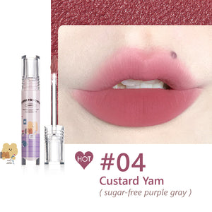 FLORTTE Flower Food Bear Series Lip Mud Lipstick Flortte 拜托啦花菜熊系列奶糕唇霜