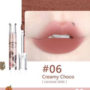 FLORTTE Flower Food Bear Series Lip Mud Lipstick Flortte 拜托啦花菜熊系列奶糕唇霜