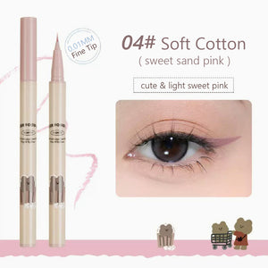 FLORTTE Flower Food Bear Series Long-lasting Quick-drying Ultra-fine Waterproof Eyeliner Flortte 拜托啦花菜熊系列眼线液笔