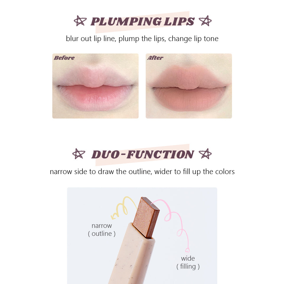 FLORTTE Super Beauty Lip Liner Hold Makeup Shape Lipstick FLORTTE 怪美莉亚系列唇线笔