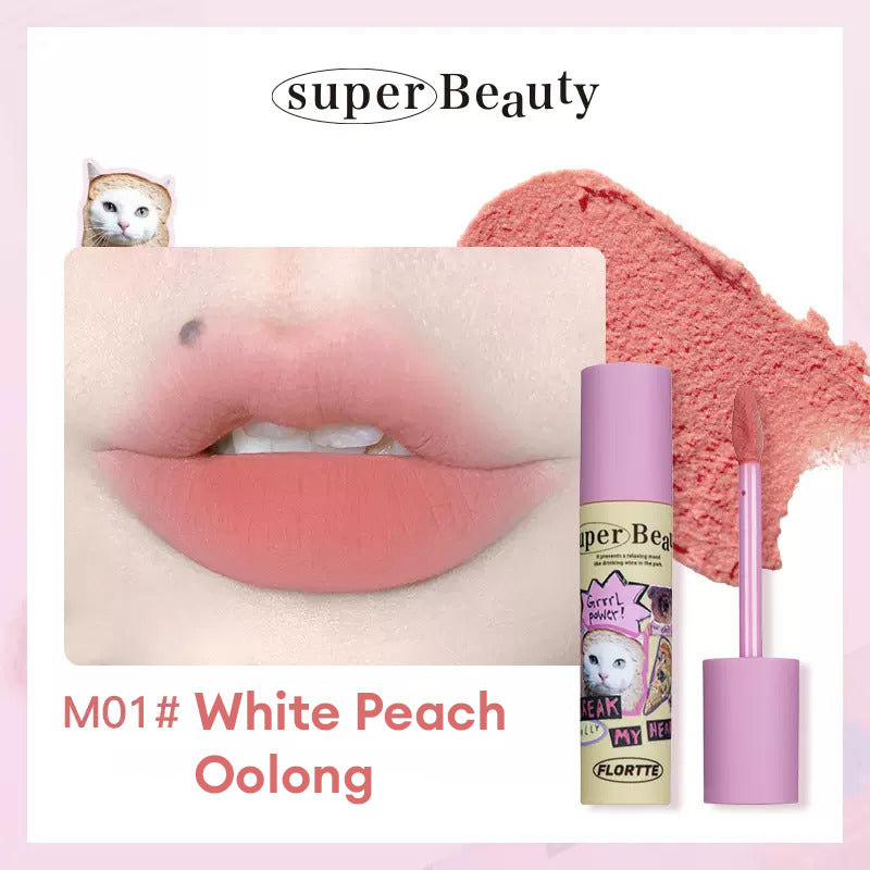 FLORTTE Super Beauty Lip Mud Lipstick FLORTTE 怪美莉亚系列奶糕唇霜