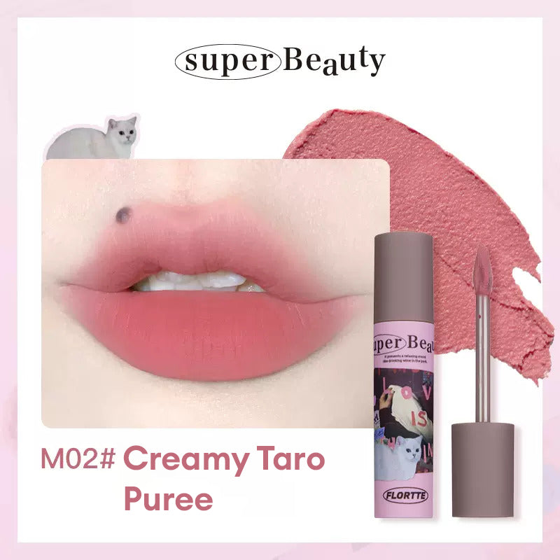 FLORTTE Super Beauty Lip Mud Lipstick FLORTTE 怪美莉亚系列奶糕唇霜