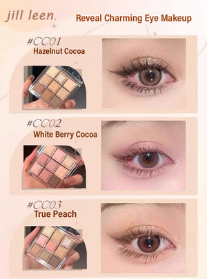 Jill Leen Chocolate 9 Color Eyeshadow Palette Jillleen 巧克力九色眼影盘 大地色