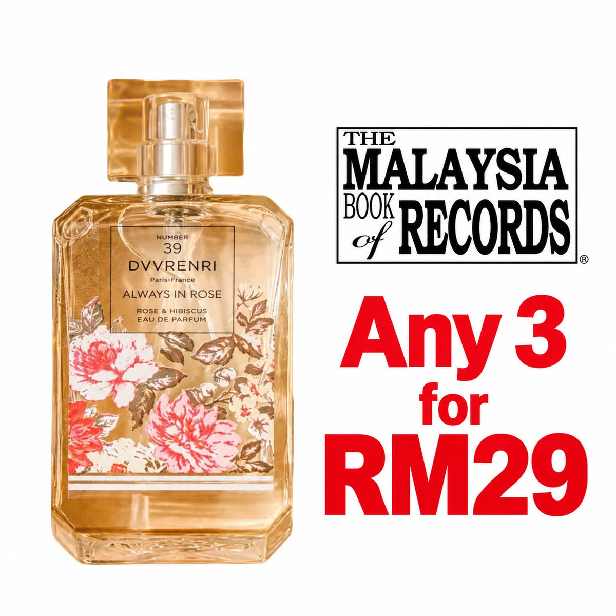SHIMANG Floral Tinted Touch Perfume (50ml) — Any 3 for RM29