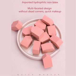 MSQ Canned Angled Makeup Sponge (12 Pcs) 魅丝蔻罐装粉扑 12枚 干湿两用