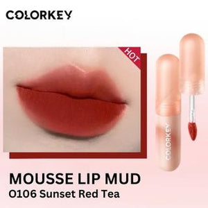 COLORKEY Mousse Lip Mud Matte Texture Lip Gloss Liquid Lipstick Non-Drying Colorkey 小彩弹慕斯唇泥