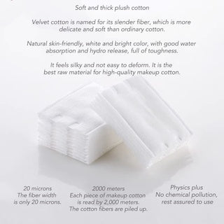 MSQ Double Effect Makeup Cotton Pad 魅丝蔻双面化妆棉卸妆棉 50 Pcs