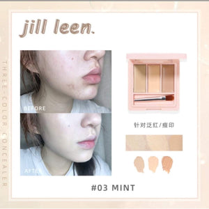 JILL LEEN Triple Shade Cream Concealer Palette Jillleen 三色平衡遮瑕盘 遮瑕盘眼下遮瑕