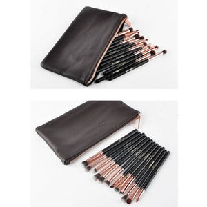 MSQ The Golden Couple Eye Makeup Brush Set 12pcs 魅丝蔻金童玉女12支眼部化妆刷套装全套