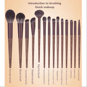 MSQ X VIYA-Branded 14pcs Makeup Brushes Set MSQ 魅丝蔻 x 薇娅联名款14支知遇化妆刷套装全套