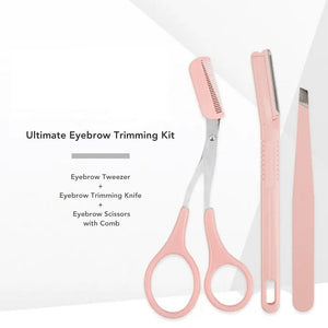 MALIAN Ultimate Brow Trimming Kit MALIAN Eyebrow Brow Tweezer Scissors Razor