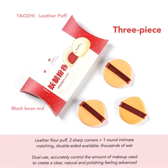 YAOZHI Multi- Function Cushion Puff 3pcs Yaozhi 妖制气垫粉扑 菠萝派粉扑 蛋黄派粉扑 豉豆红粉扑