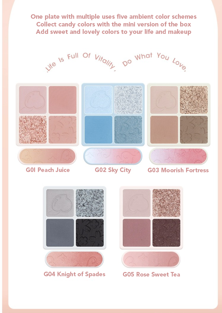 GOGO TALES Blush Eyeshadow All-in-One Palette Gogotales 戈戈舞腮红眼影一体盘