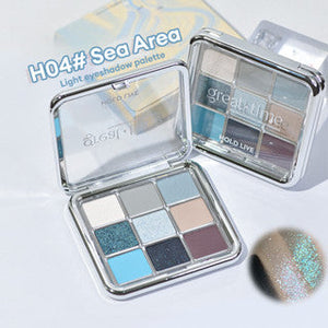 HOLD LIVE Simple Mirror Light Nine-Color Eyeshadow Palette Holdlive 简约镜光9色眼影盘