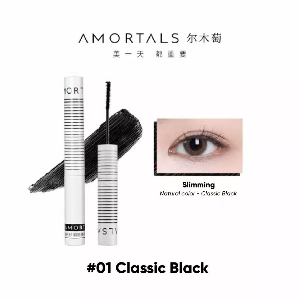 AMORTALS KOREA Double Effect Slim Mascara Amortals Waterproof Voluminous Curling Mascara 尔木萄弹头双效纤细睫毛膏 抖音小红书爆款