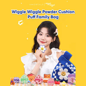 AMORTALS x Wiggle Powder Cushion Puff Family Bag 尔木萄Wiggle联名花样真多粉扑全家袋气垫