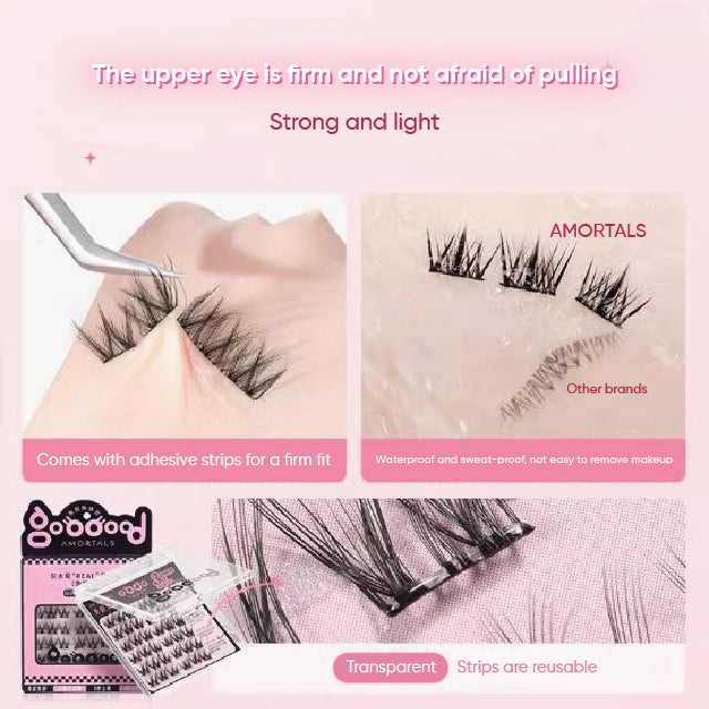 AMORTALS REAL 3D False Eyelashes 尔木萄REAL假睫毛 自粘3D眼睫毛