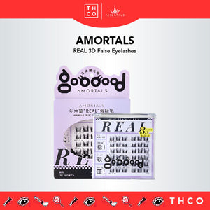 AMORTALS REAL 3D False Eyelashes 尔木萄REAL假睫毛 自粘3D眼睫毛