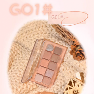 GOGO TALES Sweet Misty 10 Color Eyeshadow Palette Highlight Blush Gogotales 戈戈舞甜心朦雾十色眼影盘 腮红高光一体盘