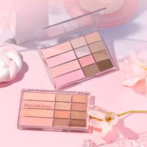 GOGO TALES Pink Mist Soft Focus Powder Blusher Eyeshadow Palette Gogotales 戈戈舞粉雾柔焦腮红眼影盘 眼影腮红二合一体盘