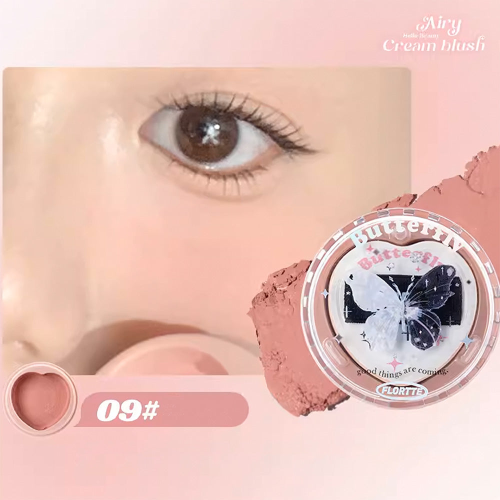 FLORTTE Hello Beauty Airy Cream Blush 花洛莉亚好美莉亚空气感腮红膏