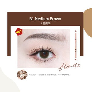 FLORTTE 2 in 1 Slim Eyebrow Pencil Flortte 旋转双头精细眉笔