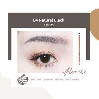 FLORTTE 2 in 1 Slim Eyebrow Pencil Flortte 旋转双头精细眉笔