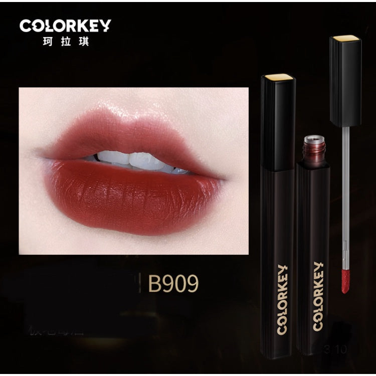 COLORKEY Black Lace Lip Lacquer Liquid Lipstick Velvet Matte Colorkey 珂拉琪黑缎唇釉 迪丽热巴同款