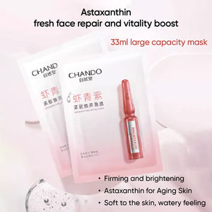 CHANDO Himalaya Sheet Facial Mask 5pcs  自然堂酵母面膜 (第一代) 5pcs