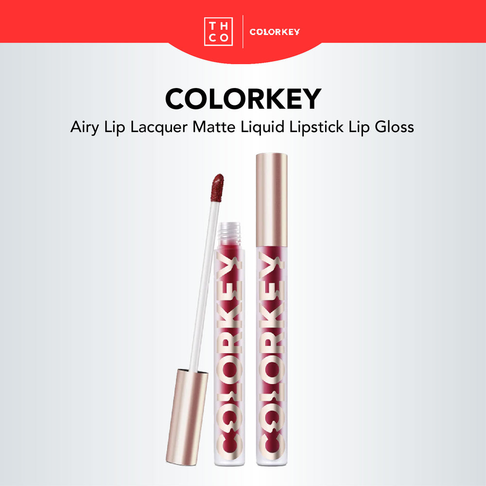 COLORKEY Airy Lip Lacquer Matte Liquid Lipstick Lip Gloss Colorkey 珂拉琪空气唇釉丝绒雾镜面哑光漆光唇釉