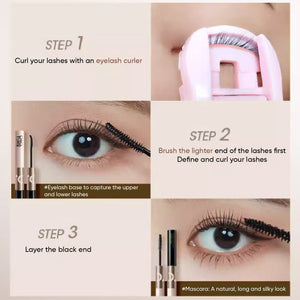 CHIOTURE Double-Headed Mascara Eyelash Primer Chio ture 稚优泉双头睫毛膏 纤长卷翘睫毛打底膏二合一