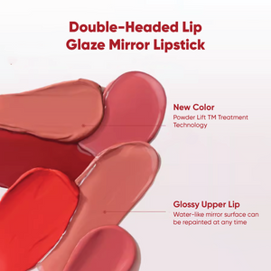 CHIOTURE Double-Headed Lip Glaze Mirror Lipstick Chio ture 稚优泉双头唇釉 镜面水光透明唇蜜不沾杯