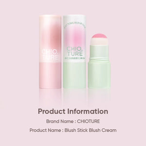 CHIOTURE Blush Stick Blush Cream Chio ture 稚优泉戳戳腮红棒膏 单色腮红膨胀收缩色