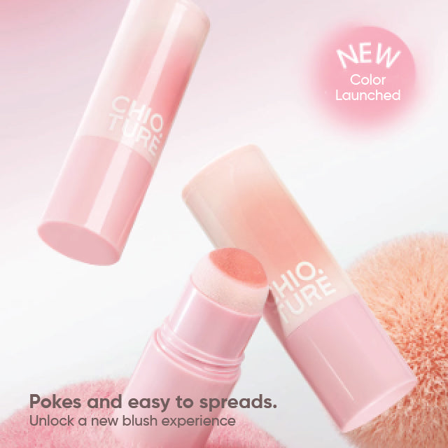 CHIOTURE Blush Stick Blush Cream Chio ture 稚优泉戳戳腮红棒膏 单色腮红膨胀收缩色