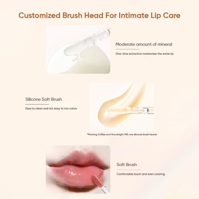 CHIOTURE Moisturizing Lip Oil Hydrating Night Care Lip Mask Chio ture 稚优泉护唇油保湿滋润 唇膜叠涂玻璃唇透明唇蜜