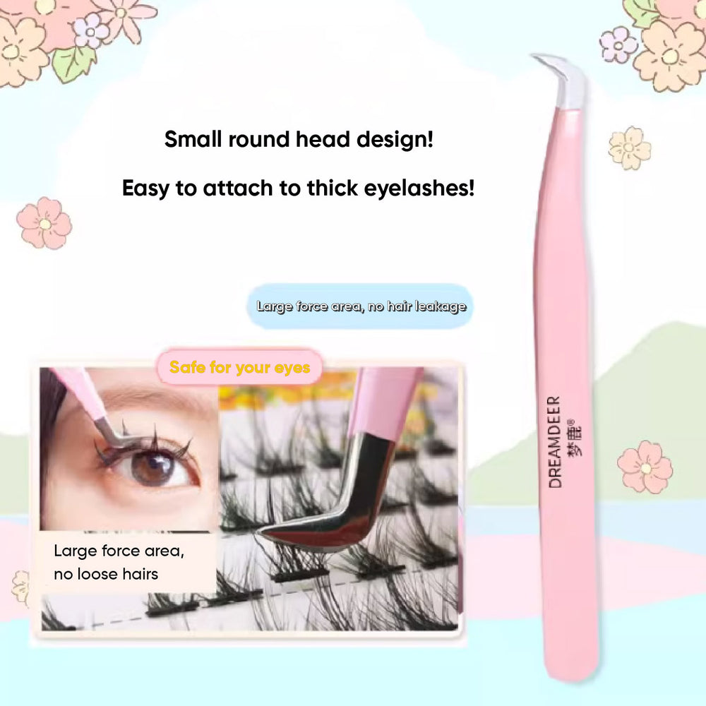 DREAM DEER False Eyelashes Tools Glue Tweezer 梦鹿胶水镊子辅助工具 鹰嘴夹镊子 假睫毛胶水