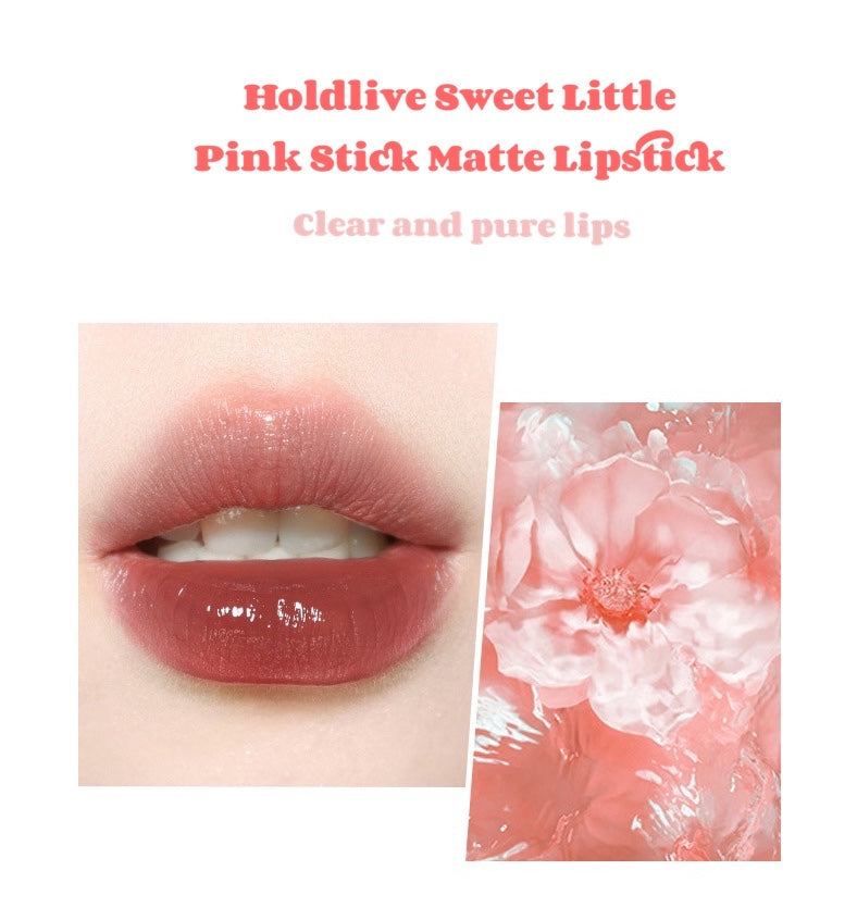 HOLD LIVE Sweet Little Pink Stick Gloss Lipstick Holdlive 甜系小粉棒水光唇釉