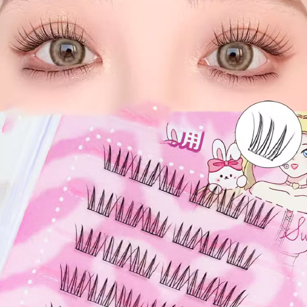 DREAM DEER Glue Free Single Cluster False Eyelashes Idol Fake Eyelash 梦鹿免胶单簇假睫毛 爱豆女团风假睫毛