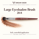 Dream Deer Large Eyeshadow Brush — Professional Series 28-8 — application